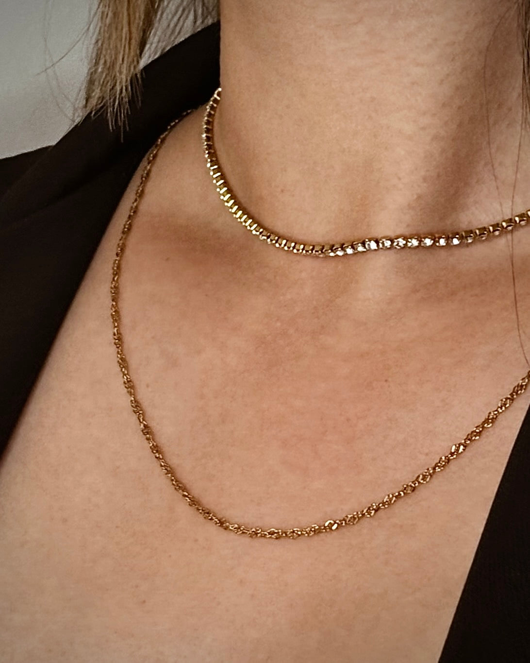 Necklace | Dainty Clustered Chain